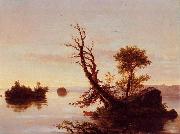 Thomas Cole American Lake Scene oil